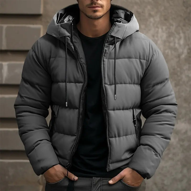 Rocco Hooded Puffer Jacket | Quilted Winter Puffer Jacket