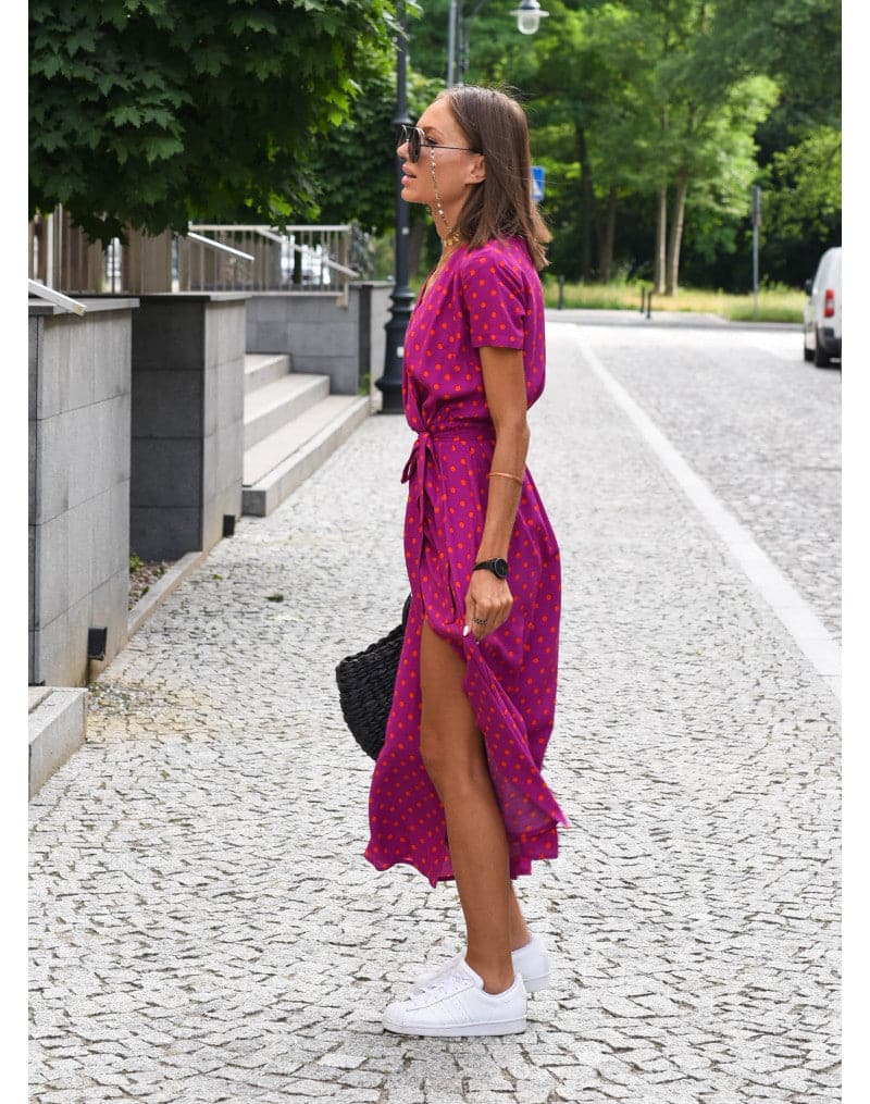 Franka - Beautiful, Colorful, Wide Dress