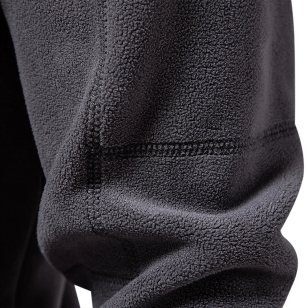 Men's Quarter-Zip Fleece Sweater – Soft and Warm – Long-Sleeved – Relaxed Fit