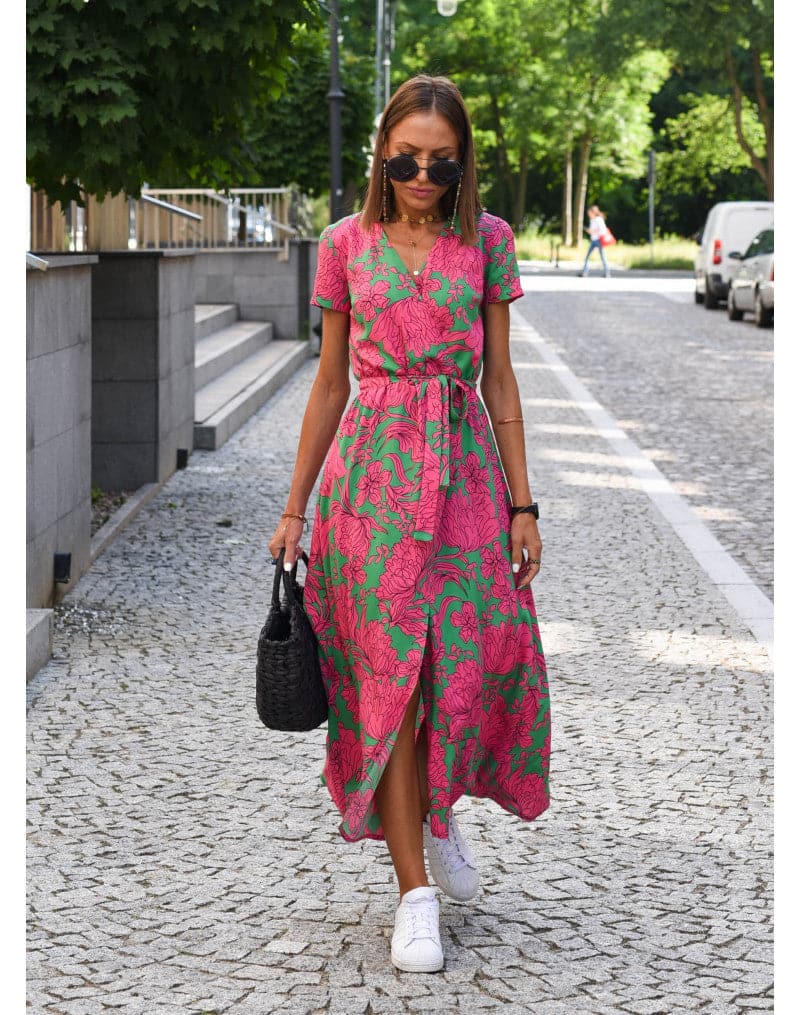 Franka - Beautiful, Colorful, Wide Dress
