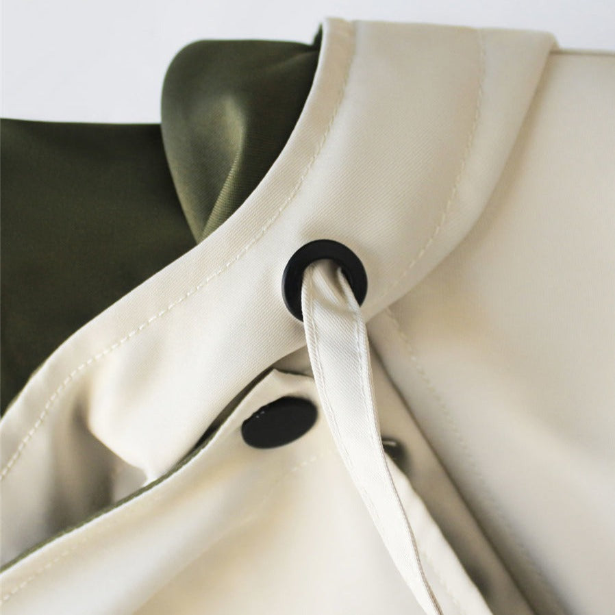 Gabriella Cotton Jacket | Draped Collar Relaxed Fit Jacket