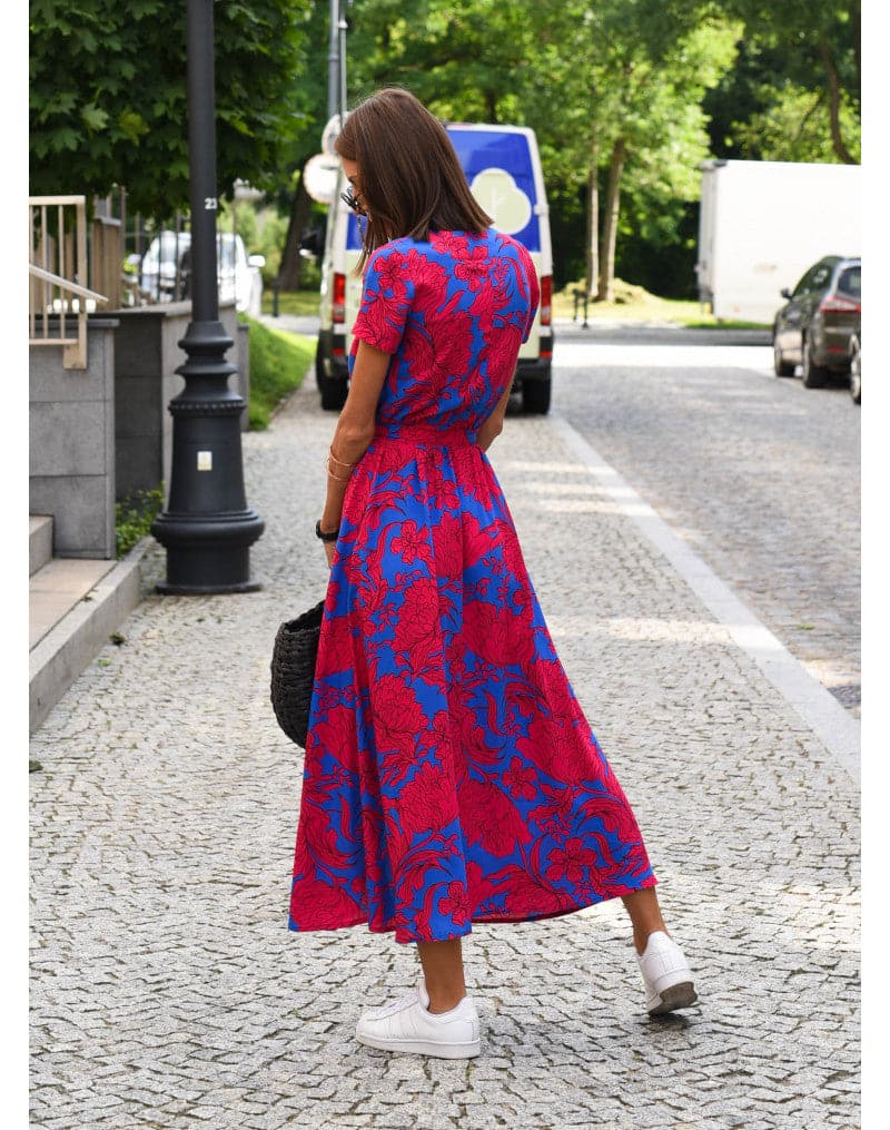 Franka - Beautiful, Colorful, Wide Dress