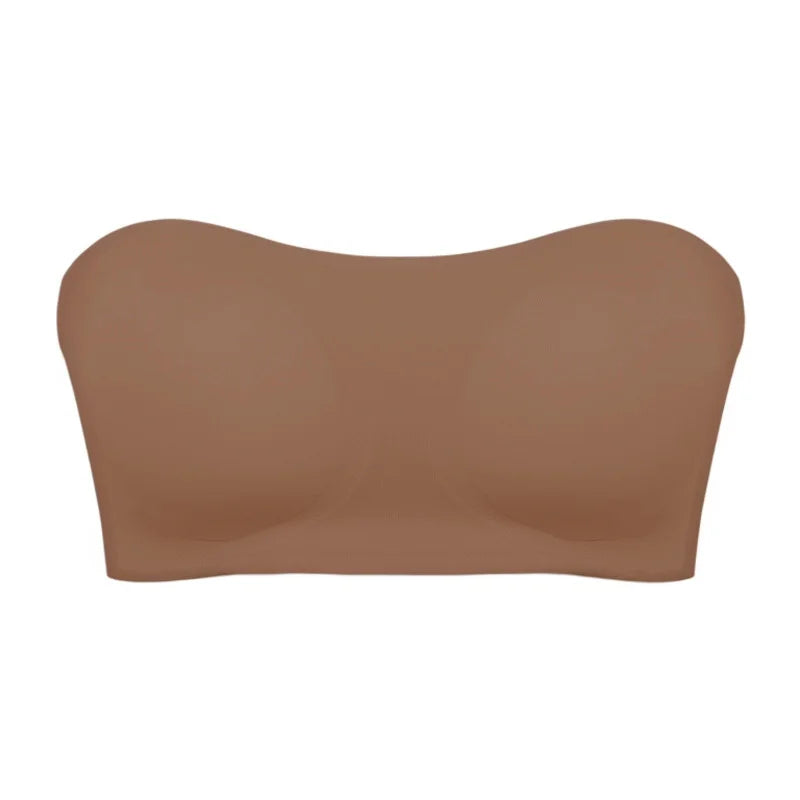 Women's Bra Strapless – Push-up Fit – Seamless – Soft Breathable Blend – Anti-slip