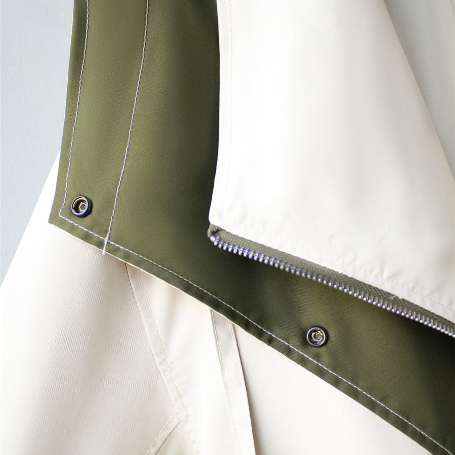 Gabriella Cotton Jacket | Draped Collar Relaxed Fit Jacket