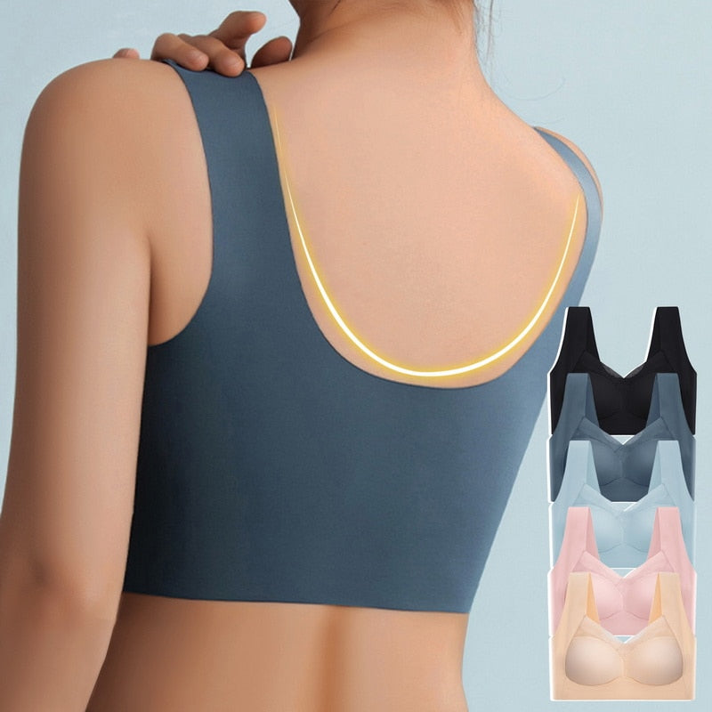 Women's Bra – Seamless Fit – Breathable Material – Full Support with Underwire Effect