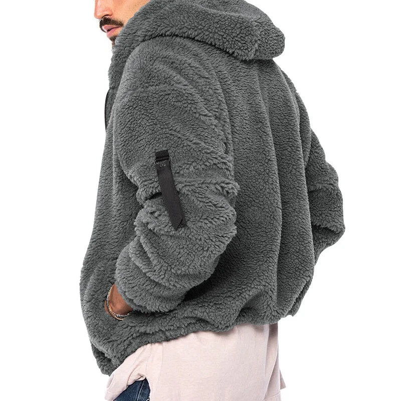 Comfortable Cashmere Luxury Winter Jacket with Hood for Men