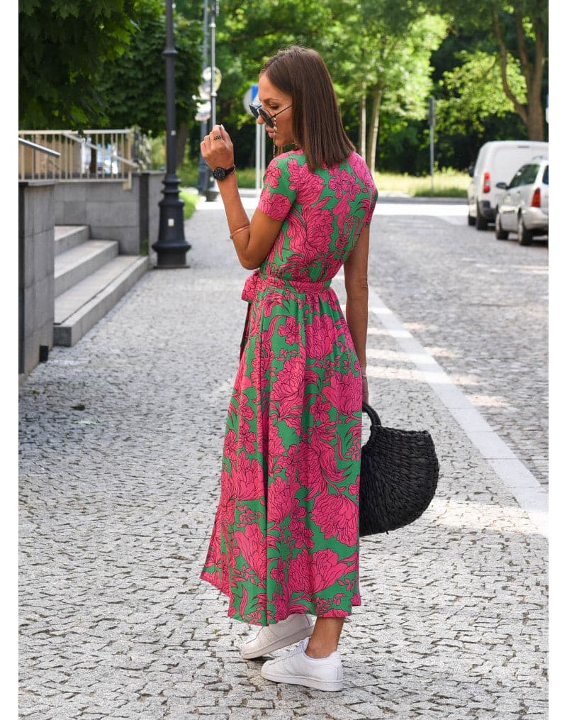 Franka - Beautiful, Colorful, Wide Dress