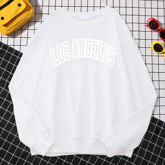 Women's Sweater – Oversized Fit – Cotton Blend – Graphic Print – Round Neck