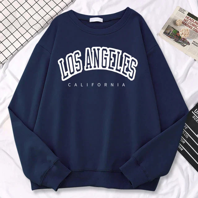 Women's Sweater – Oversized Fit – Cotton Blend – Graphic Print – Round Neck