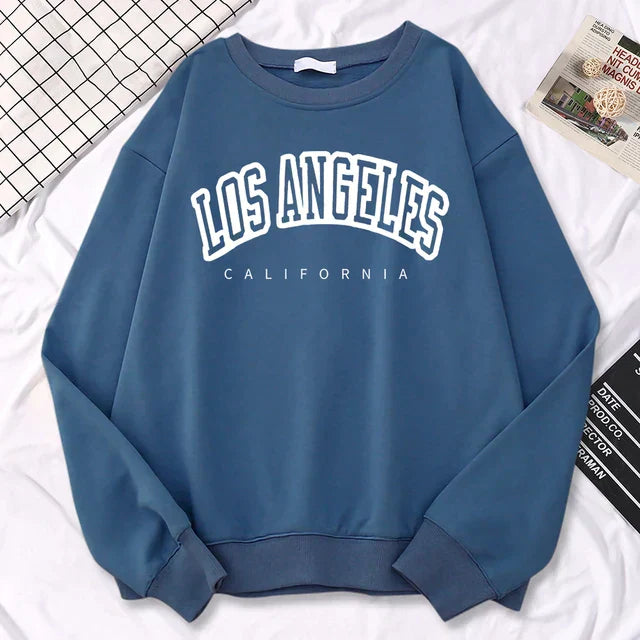 Women's Sweater – Oversized Fit – Cotton Blend – Graphic Print – Round Neck