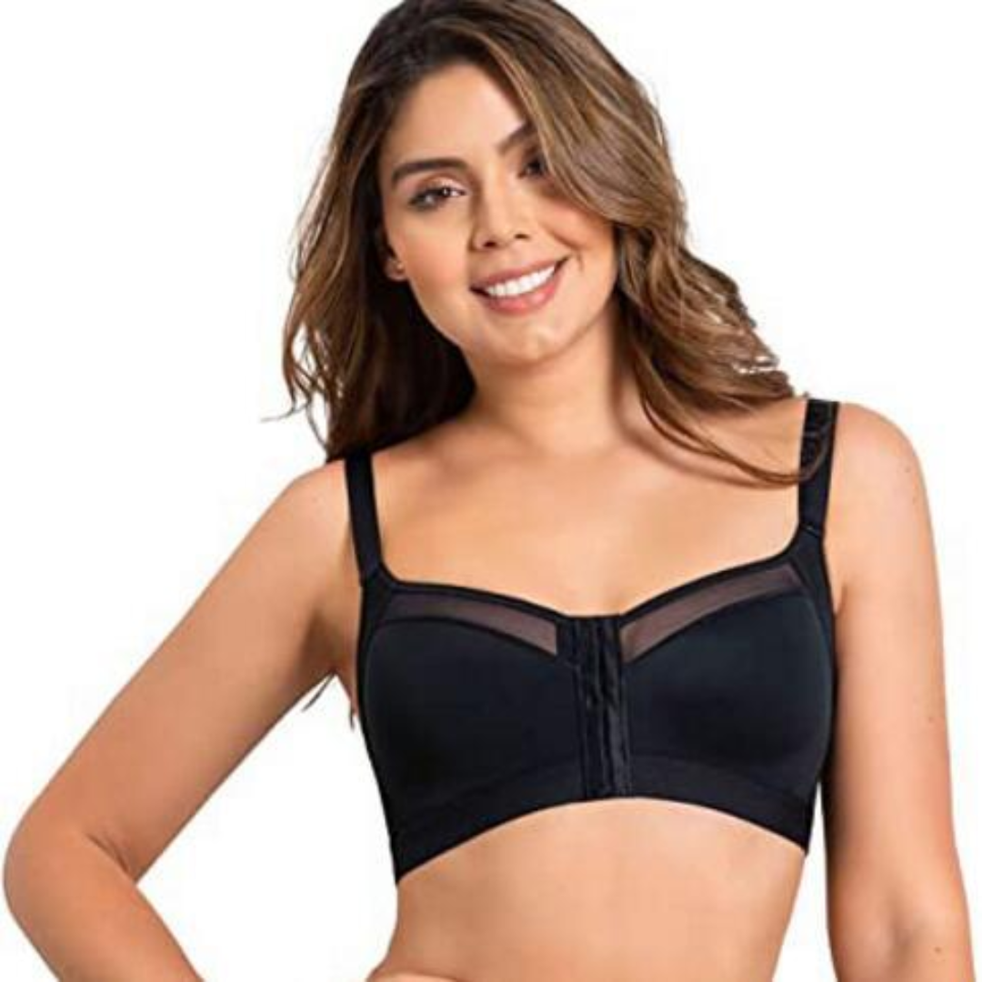 Women's Support Bra – Full Coverage – Breathable Fabric – Front Closure – Posture Support