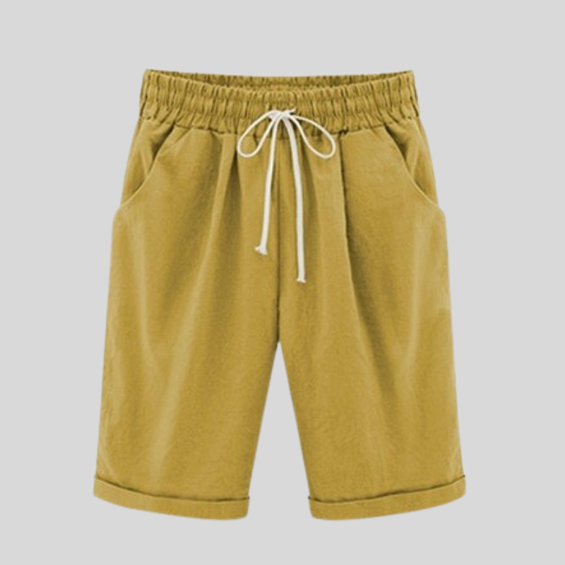 Herreshorts - Komfortabel Passform - Elastisk Linning med Snøring - Pustende Bomull
