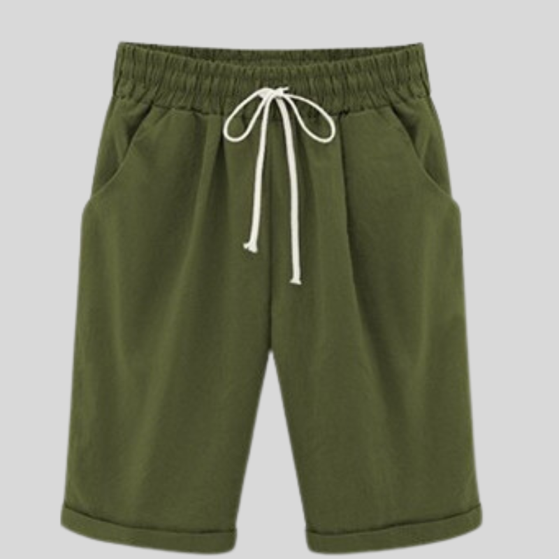 Herreshorts - Komfortabel Passform - Elastisk Linning med Snøring - Pustende Bomull