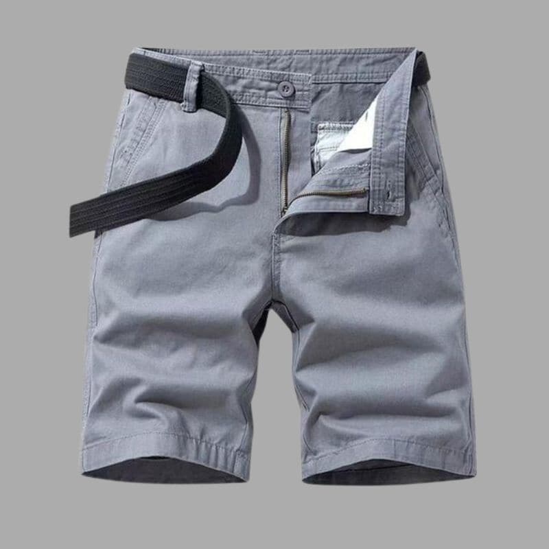 Men's Shorts – Relaxed Fit – Breathable Fabric – Multiple Pockets – With Belt