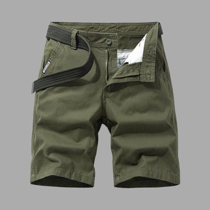 Men's Shorts – Relaxed Fit – Breathable Fabric – Multiple Pockets – With Belt