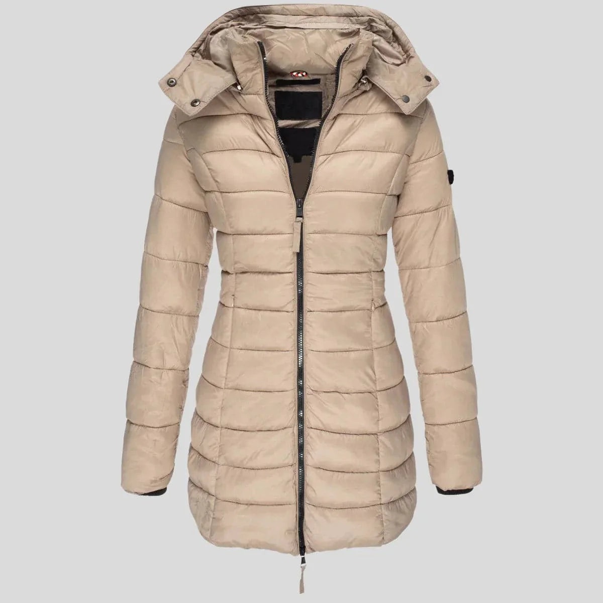 Olivia Quilted Jacket | Hooded Zip Jacket