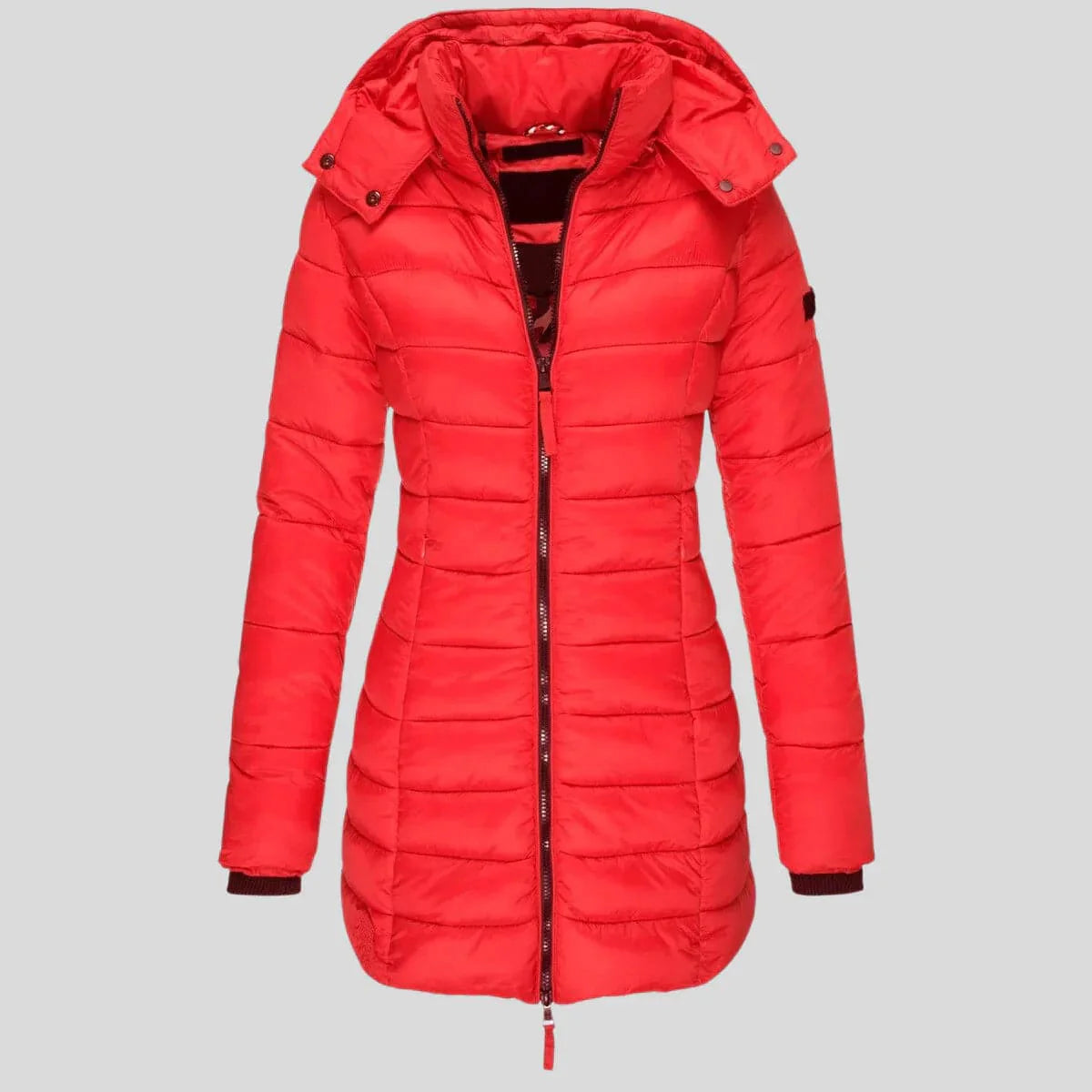 Olivia Quilted Jacket | Hooded Zip Jacket