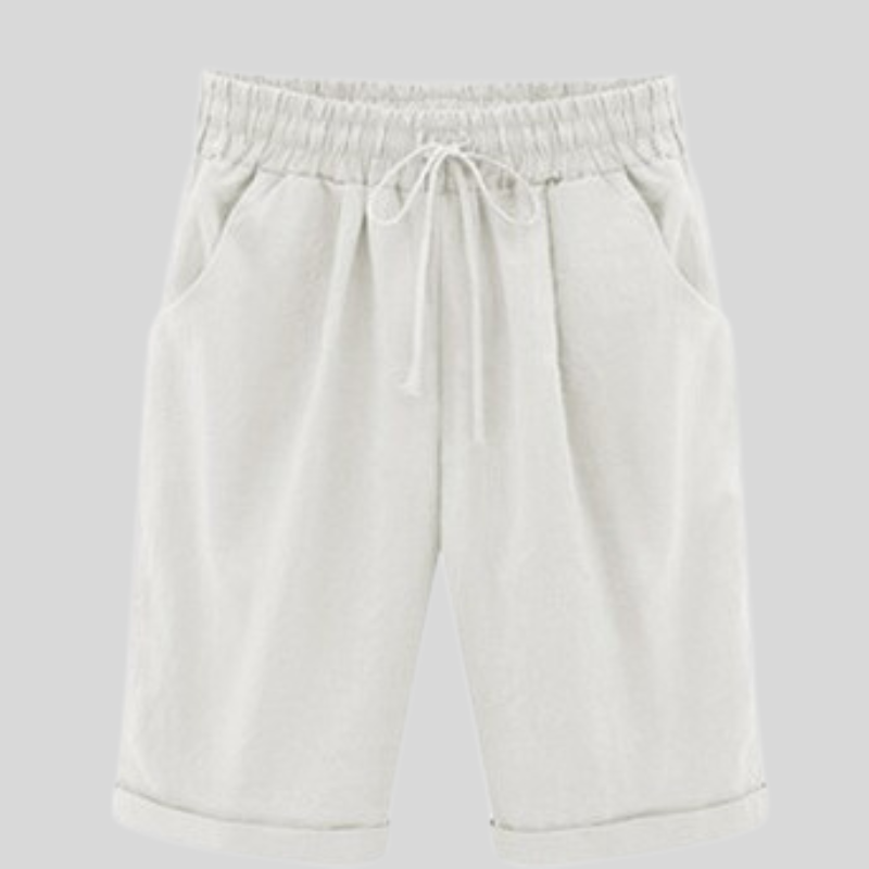 Herreshorts - Komfortabel Passform - Elastisk Linning med Snøring - Pustende Bomull