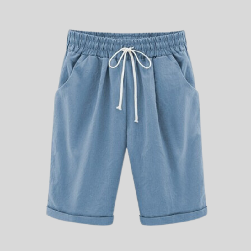 Herreshorts - Komfortabel Passform - Elastisk Linning med Snøring - Pustende Bomull