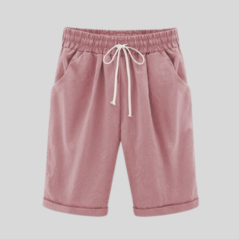 Herreshorts - Komfortabel Passform - Elastisk Linning med Snøring - Pustende Bomull