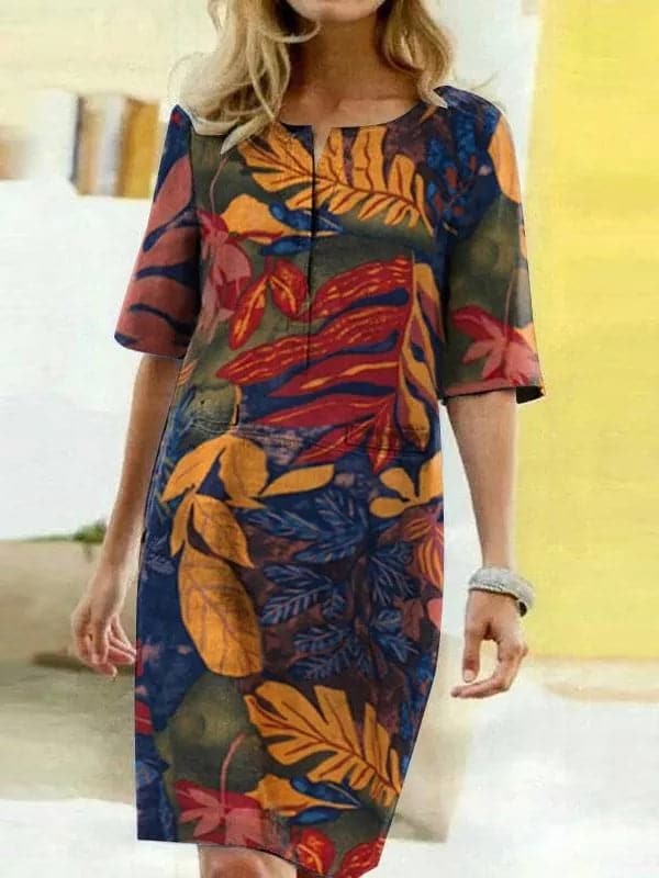 Fanny - Designer Dress with Half-Sleeve