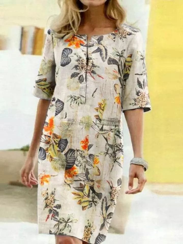 Fanny - Designer Dress with Half-Sleeve
