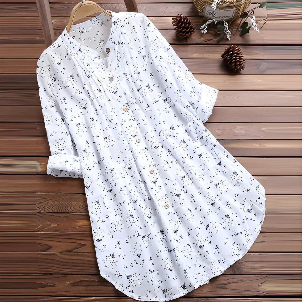 Kirsa - Loose-fitting high-quality summer blouse