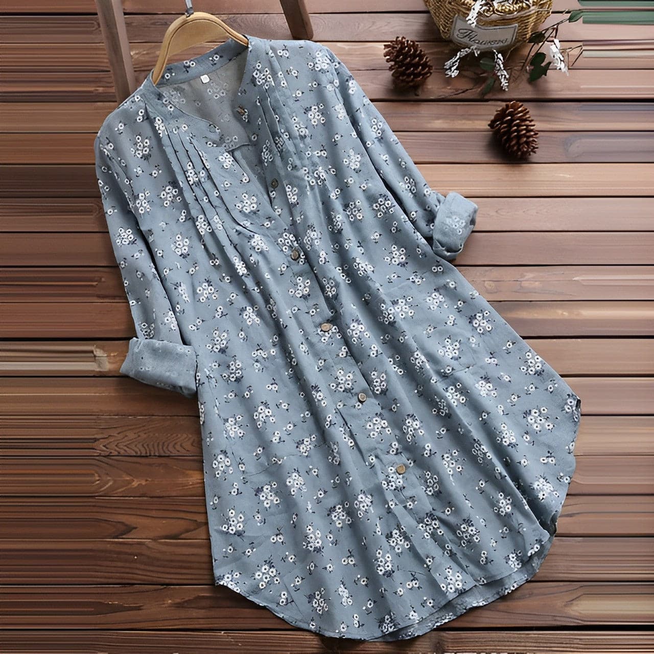 Kirsa - Loose-fitting high-quality summer blouse
