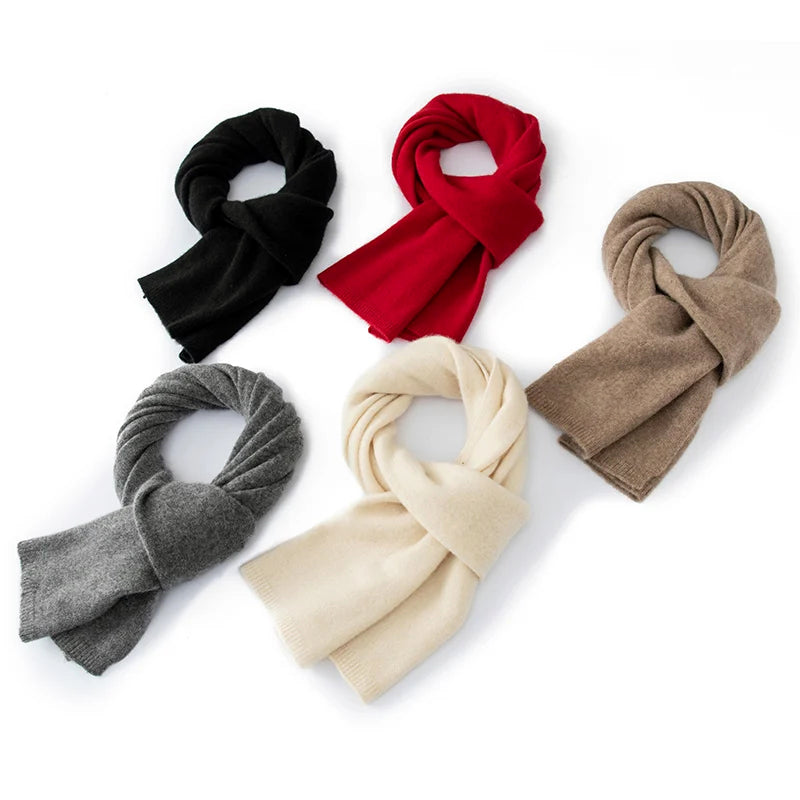 Bianca Rectangular Scarf | Wool Ribbed Scarf
