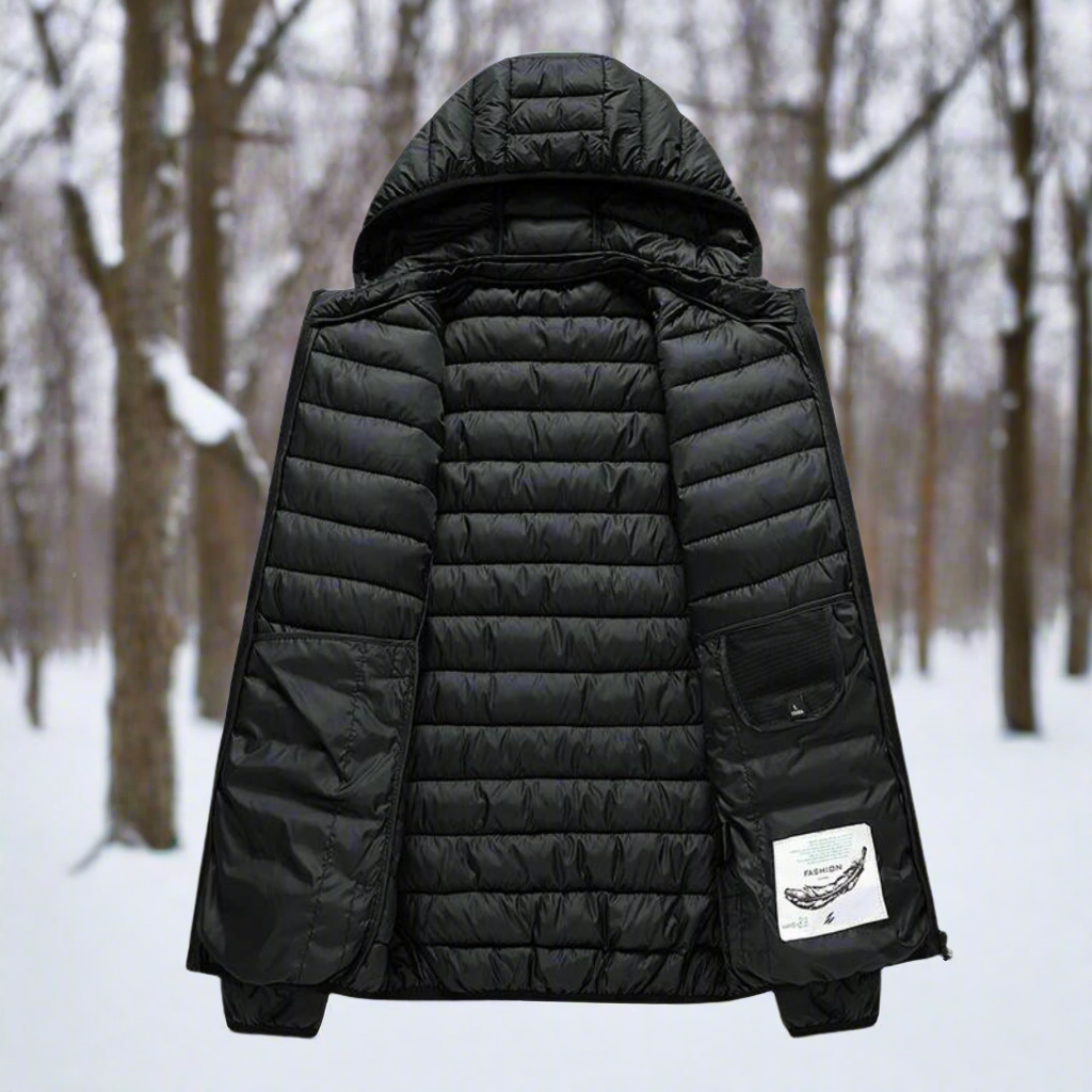 Oscar Nylon Puffer Jacket | Hooded, Quilted Puffer Jacket