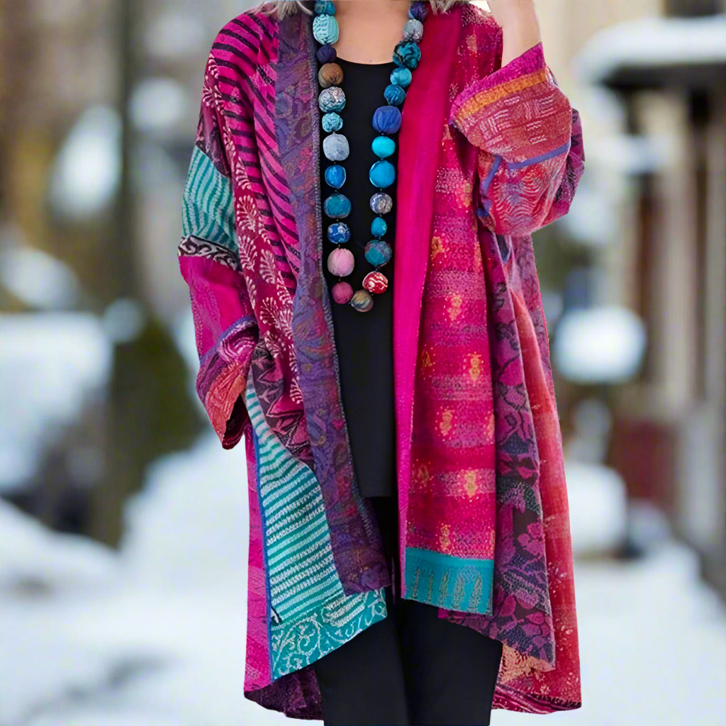 Women's Kimono Jacket – Bohemian Pattern – Light and Airy – Loose Fit