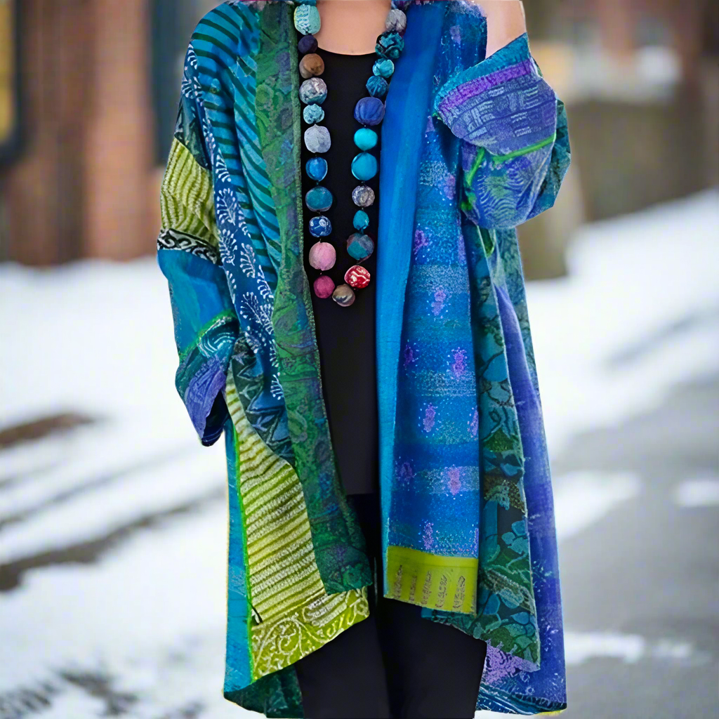 Women's Kimono Jacket – Bohemian Pattern – Light and Airy – Loose Fit