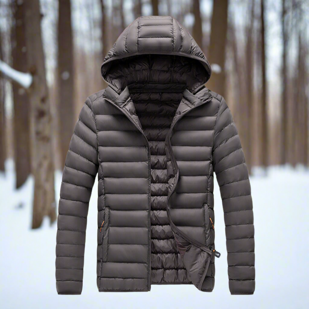 Oscar Nylon Puffer Jacket | Hooded, Quilted Puffer Jacket