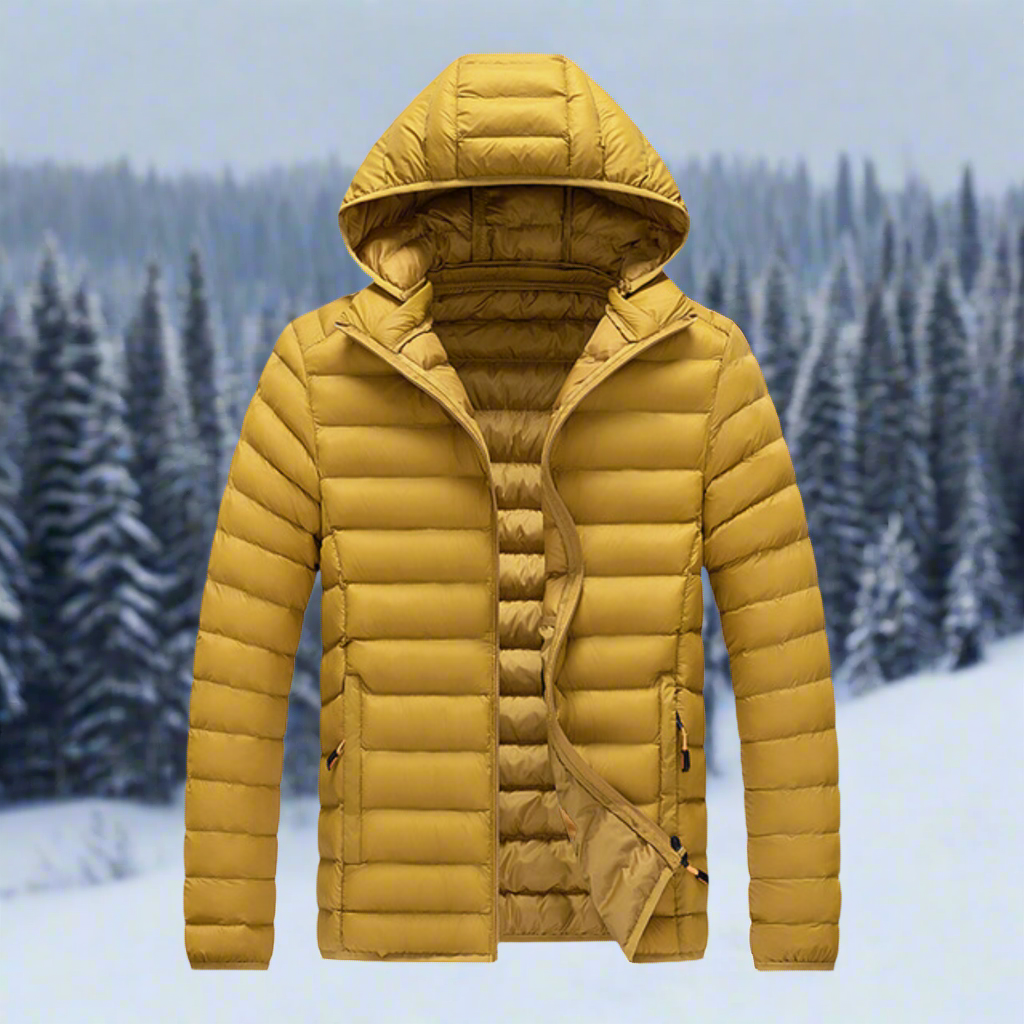 Oscar Nylon Puffer Jacket | Hooded, Quilted Puffer Jacket