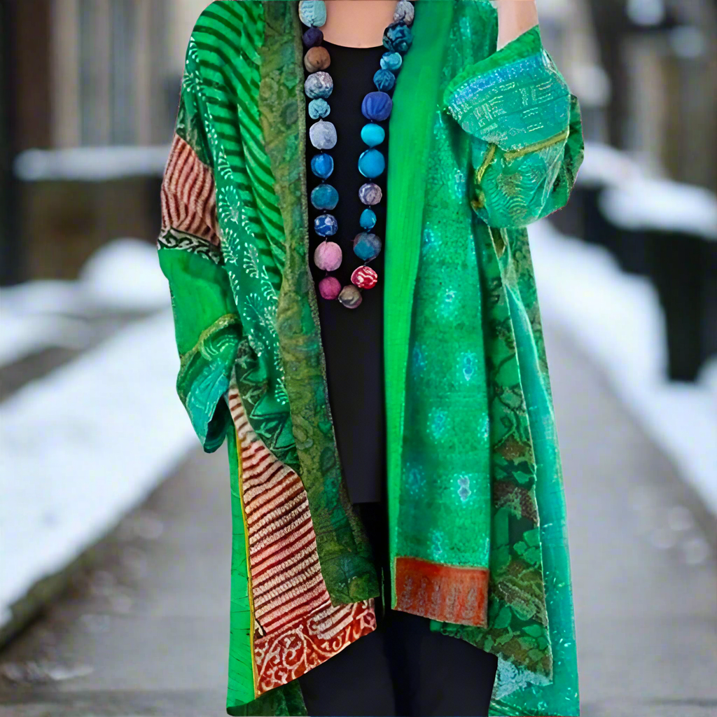 Women's Kimono Jacket – Bohemian Pattern – Light and Airy – Loose Fit