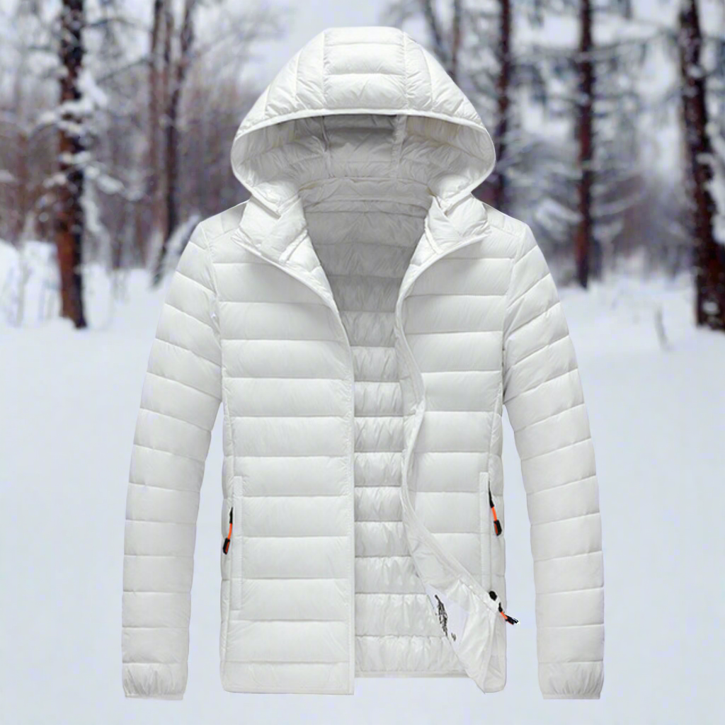 Oscar Nylon Puffer Jacket | Hooded, Quilted Puffer Jacket