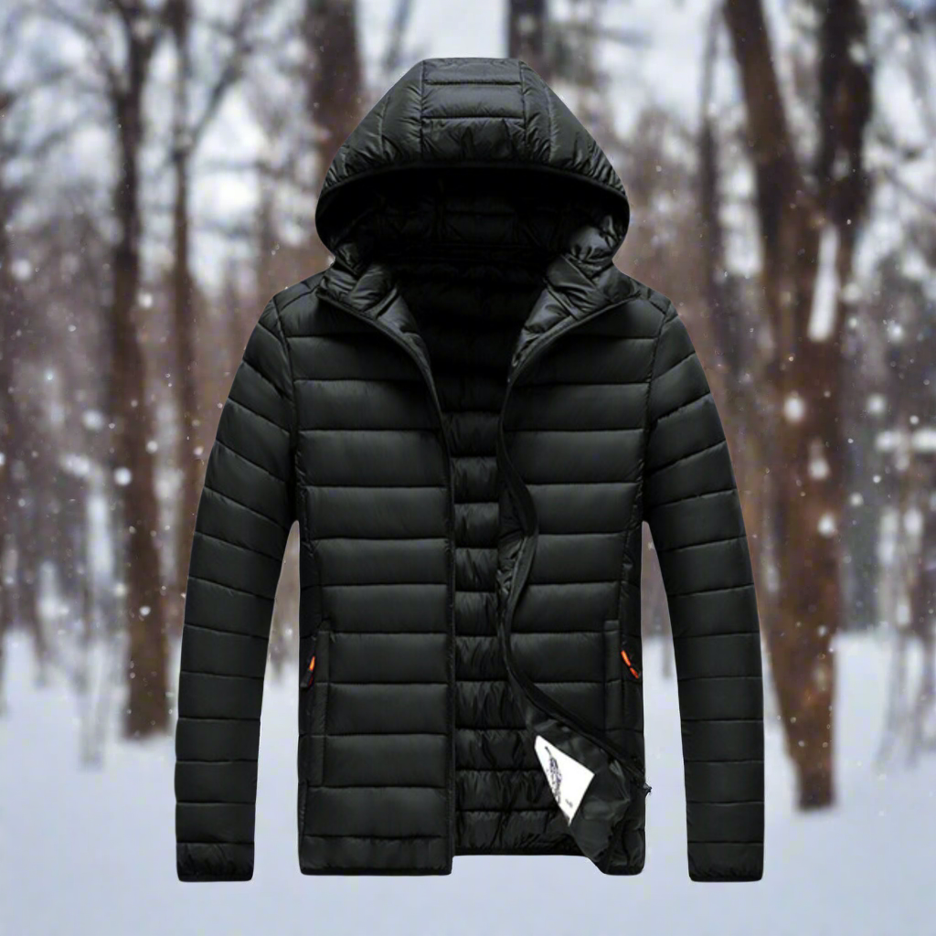 Oscar Nylon Puffer Jacket | Hooded, Quilted Puffer Jacket