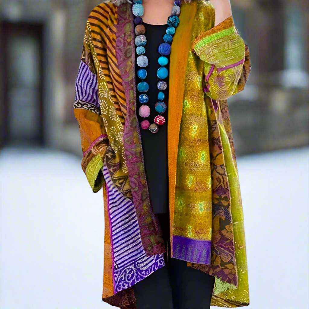 Women's Kimono Jacket – Bohemian Pattern – Light and Airy – Loose Fit