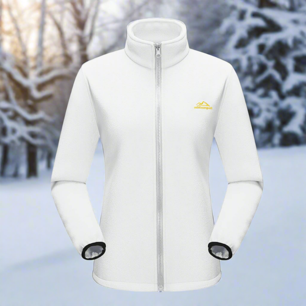 Women's Shell Jacket - Waterproof and Windproof - Insulated Lining - Detachable Hood - Adjustable Cuffs
