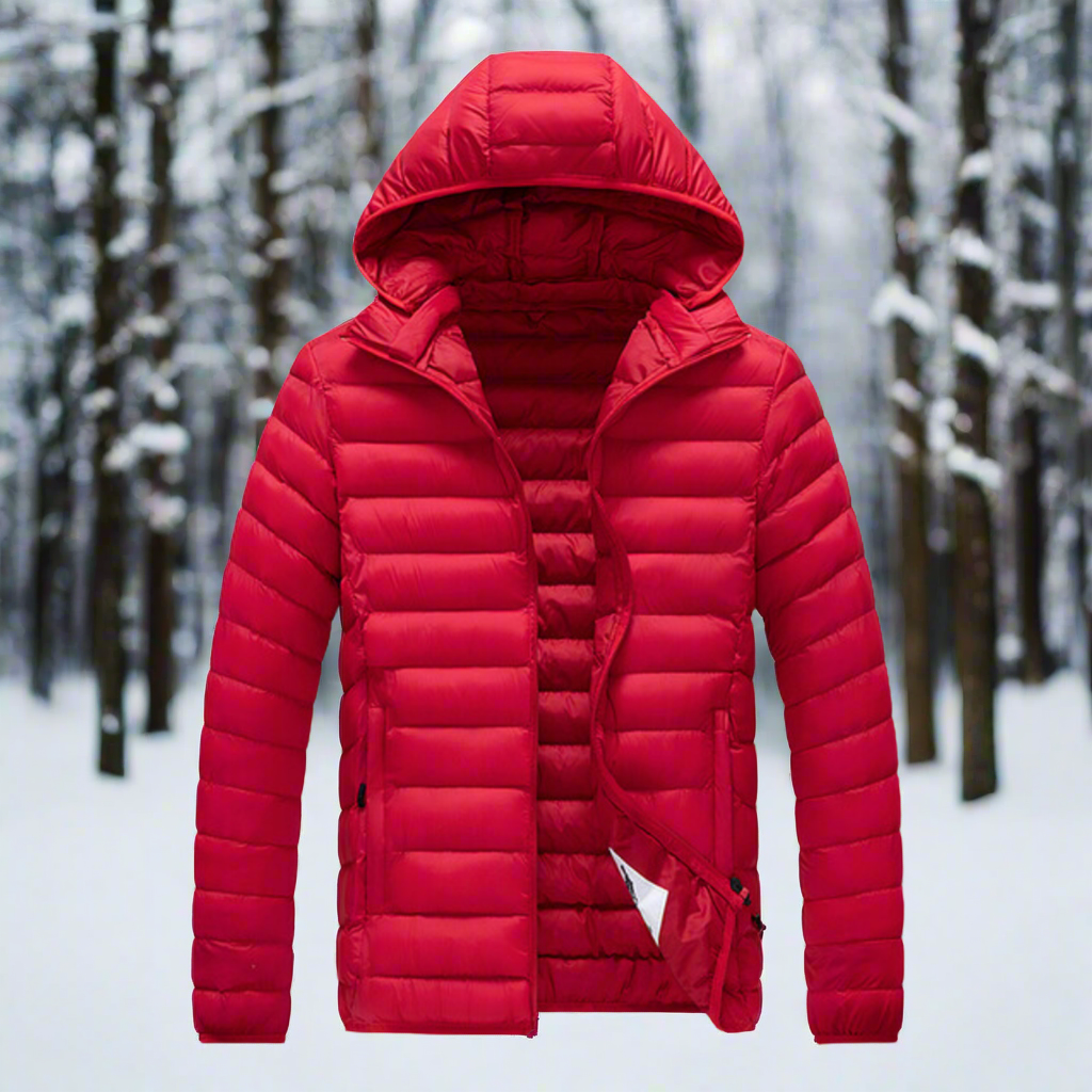 Oscar Nylon Puffer Jacket | Hooded, Quilted Puffer Jacket