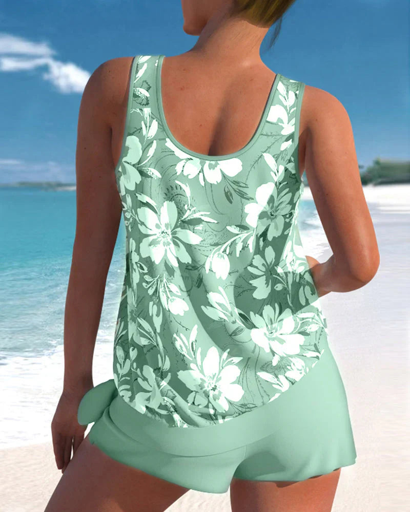 Women's Tankini Set – Relaxed Fit – Breathable Fabric – Flattering Cut