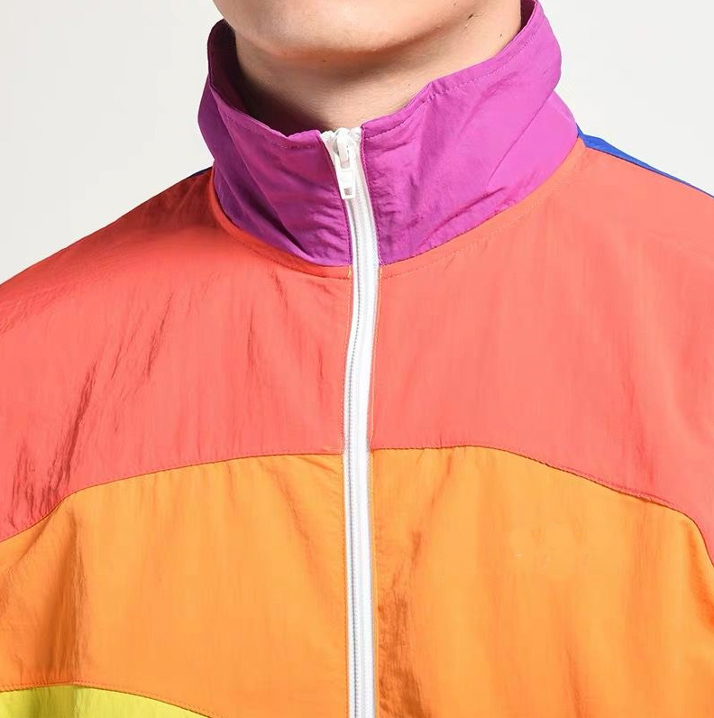 Men's Windbreaker – Relaxed Fit – Water-Repellent – Retro Sports Design