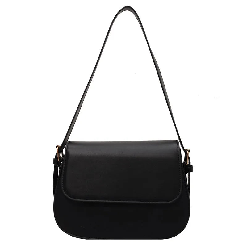 Women's Crossbody Bag – Elegant Design – Adjustable Strap – Flap Closure – Metallic Details