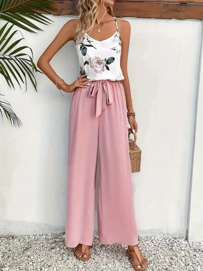 Women's Wide Pants – High Waist – Comfortable Fit – Light and Airy Fabric