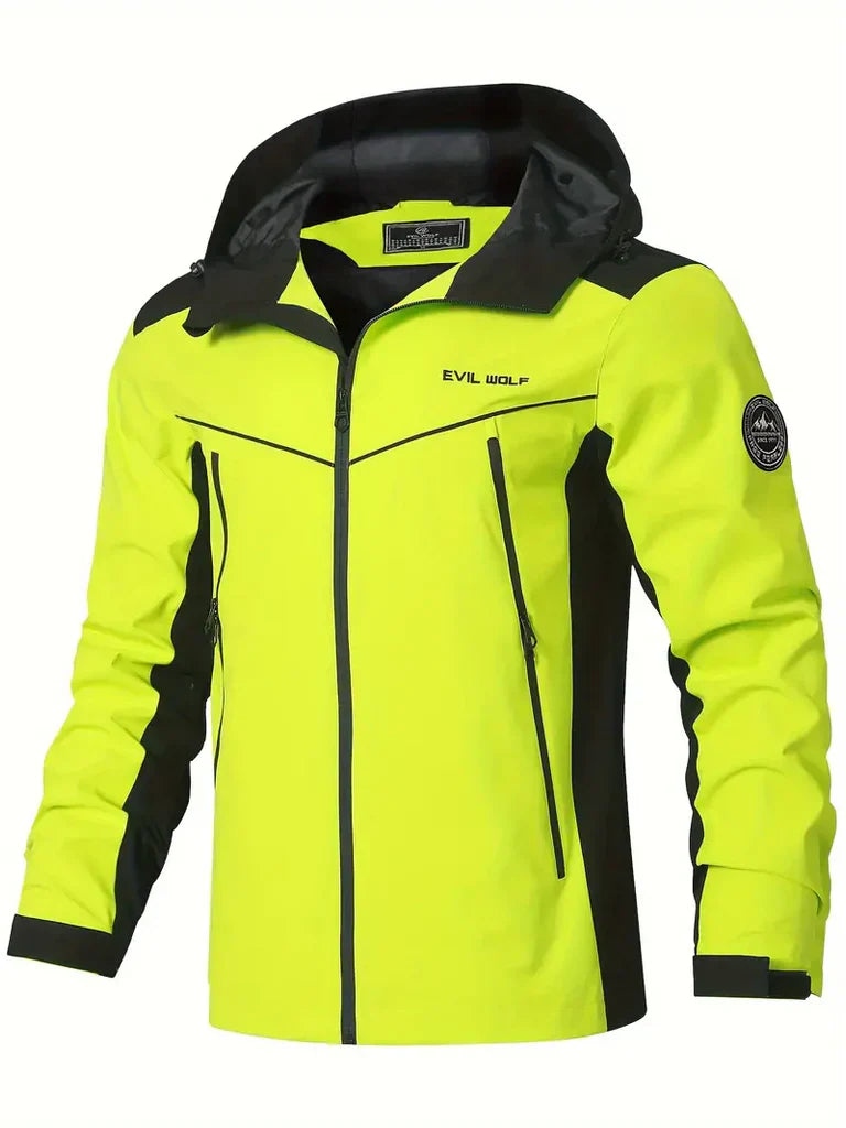 Men's Hoodie – Waterproof – Active Fit – Reflective – Zipper Pockets