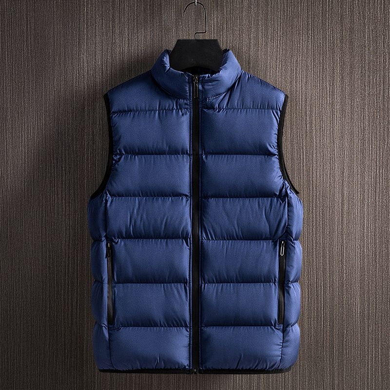 Men's Vest – Padded – Regular Fit – High Collar – Zipper Closure – Outdoor Use