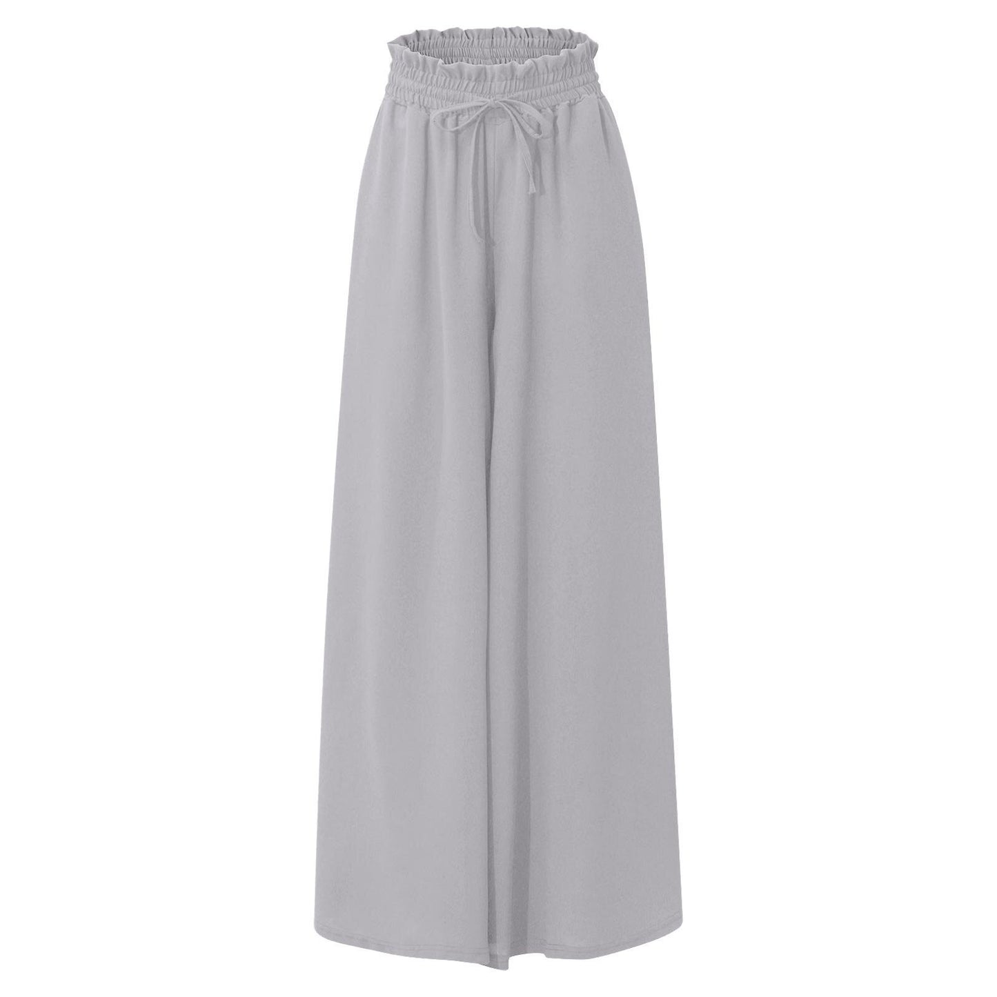 Women's Maxi Skirt - A-line Fit - Elastic Waist with Drawstring - With Pockets