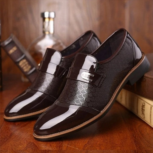 Men's Shoes – Dress Model – Double Monk Strap – Textured Surface – Elegant Fit