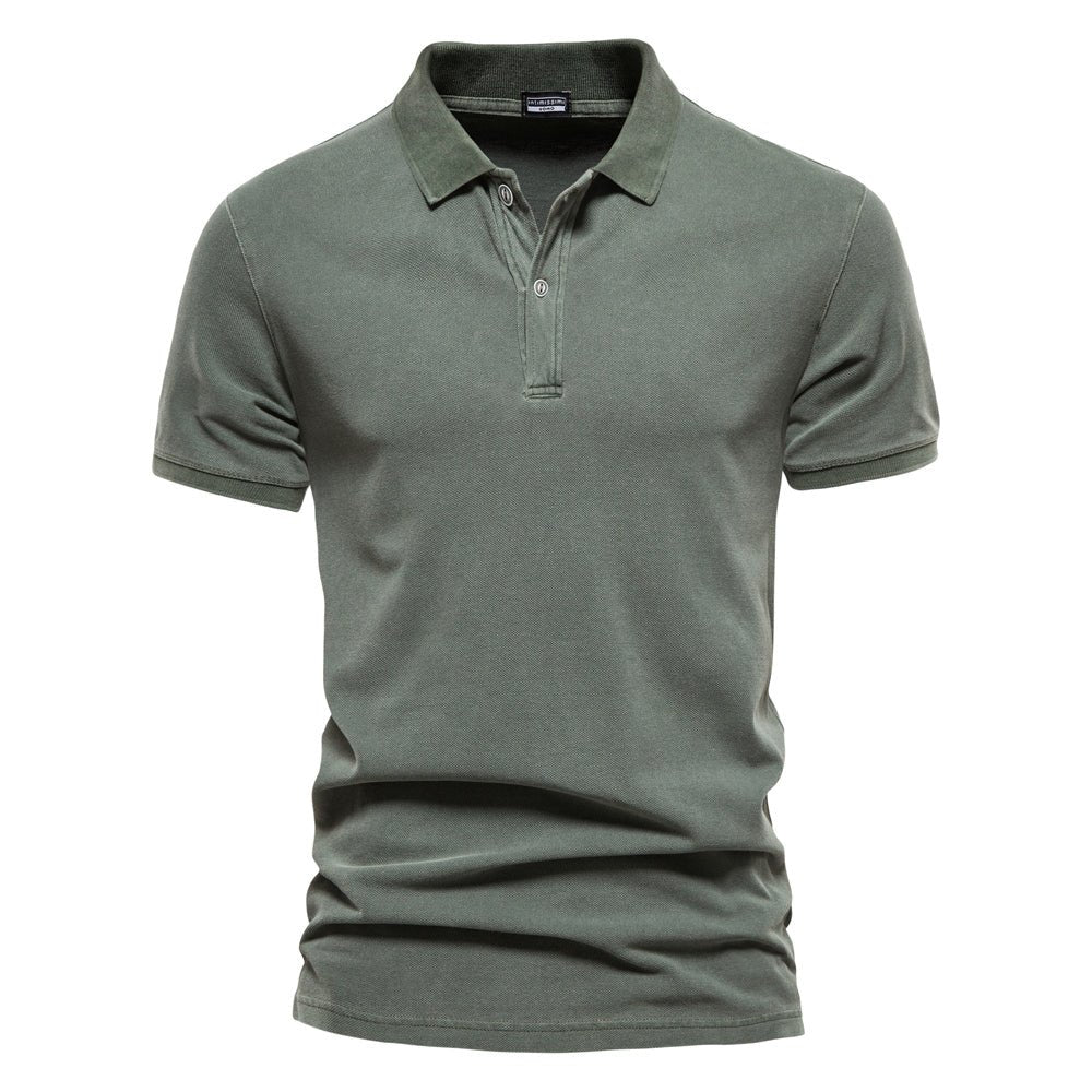 Men's Piqué Polo Shirt – Standard Fit – Short Sleeve – Soft and Breathable Knit