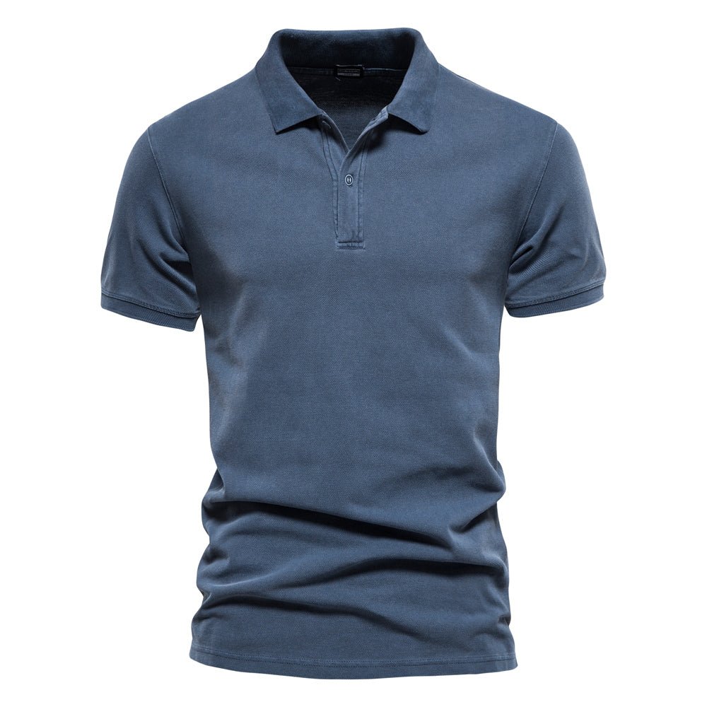 Men's Piqué Polo Shirt – Standard Fit – Short Sleeve – Soft and Breathable Knit